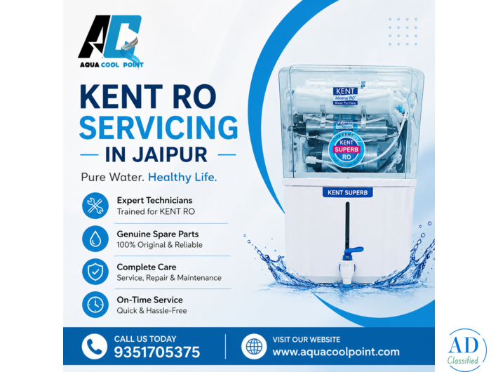 KENT RO Servicing in Jaipur – Reliable Water Purifier Care