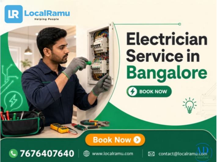 Best Electrician Services in Bengaluru with LocalRamu Services