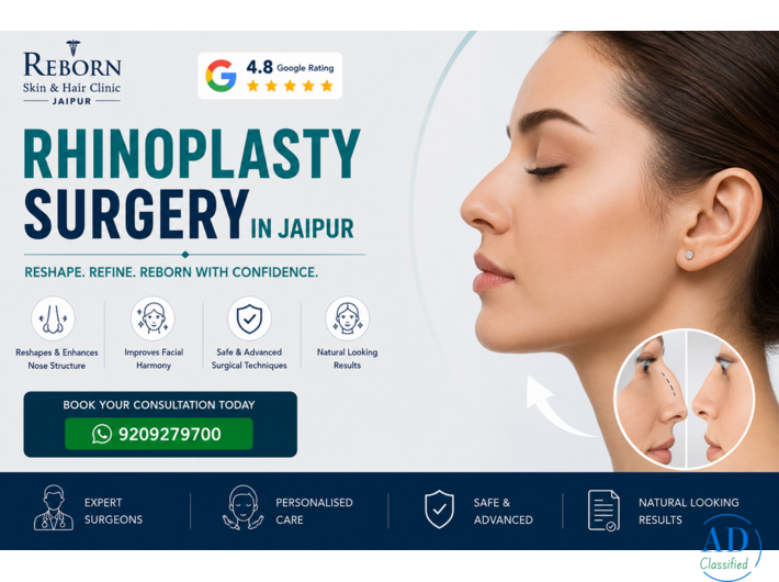 Is Your Nose Too Wide? Consult for Rhinoplasty Surgery in Jaipur
