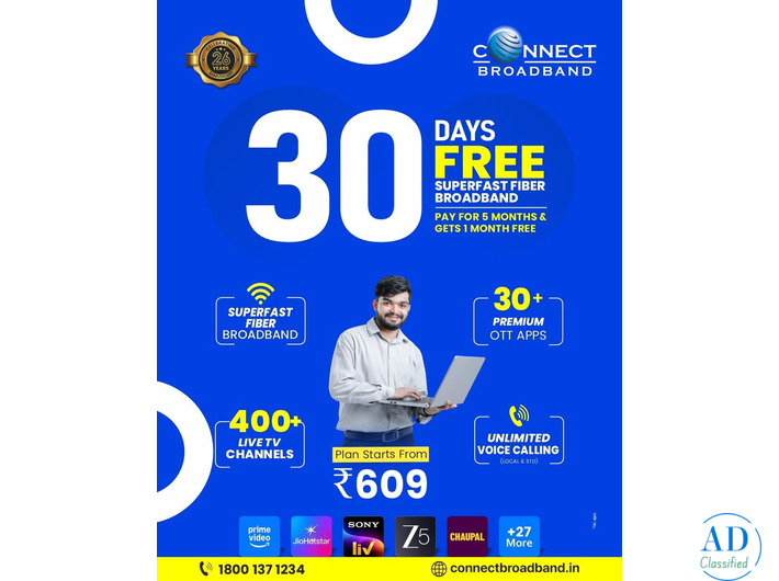 Best Broadband Connection & Unlimited WiFi Plans for Home in Chandigarh