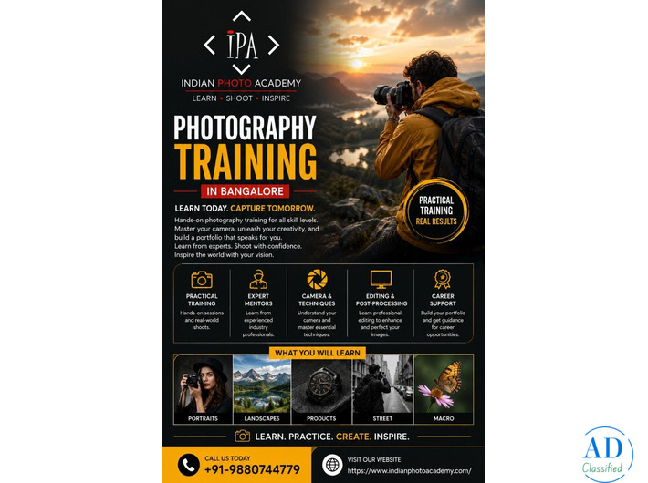 photography training in Bangalore