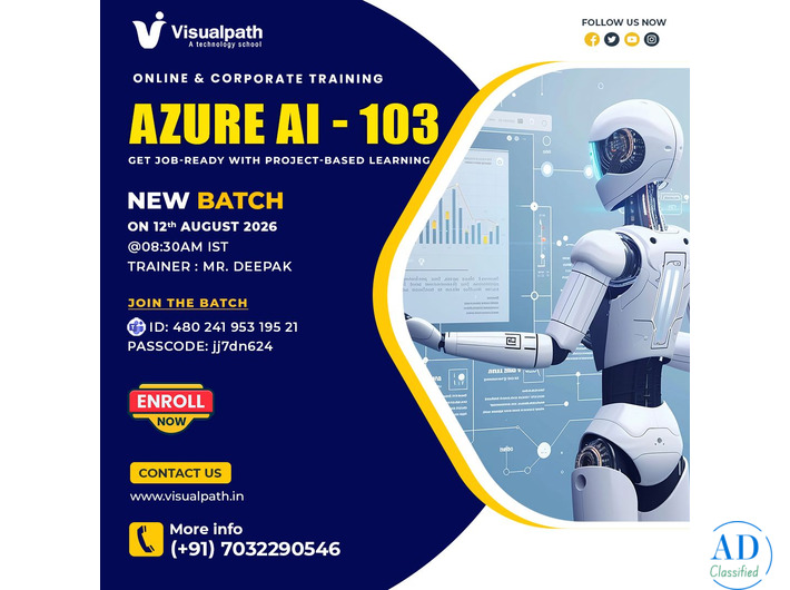 Azure AI-103 New Batch – Learn Azure AI from Experts