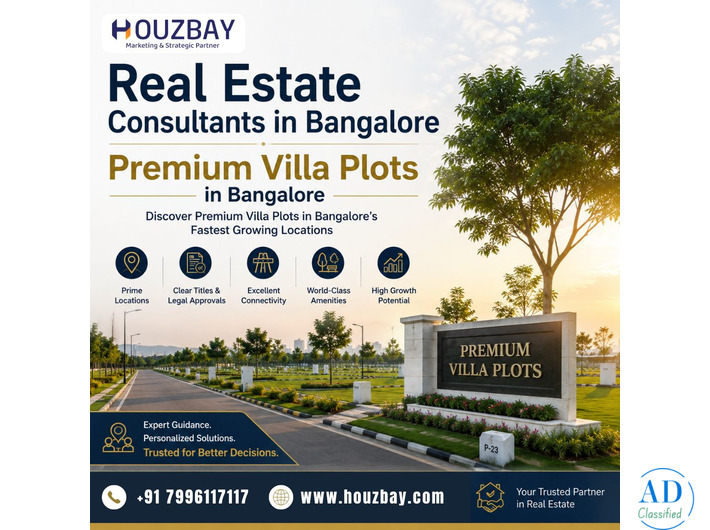 Real Estate Consultants in Bangalore | Premium Villa Plots in Bangalore