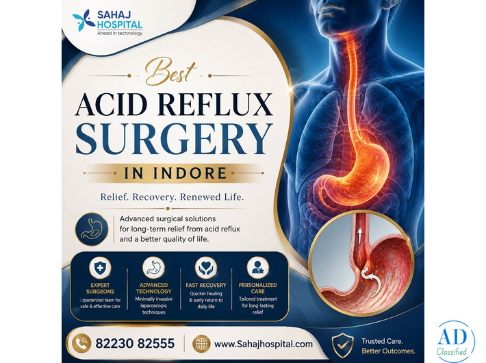Best Acid Reflux Surgery in Indore - Sahaj Hospital