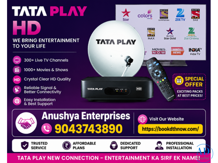 Tata Play New Connection in Chennai | Book DTH Installation Today