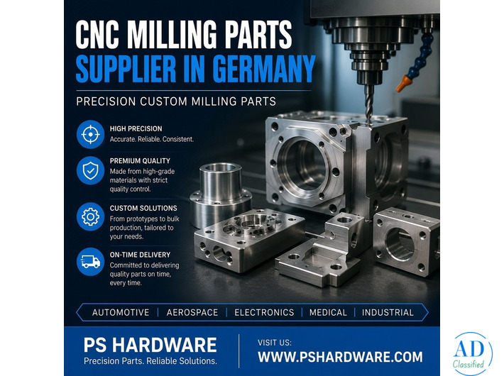 CNC Milling Parts Supplier in Germany | Precision Parts