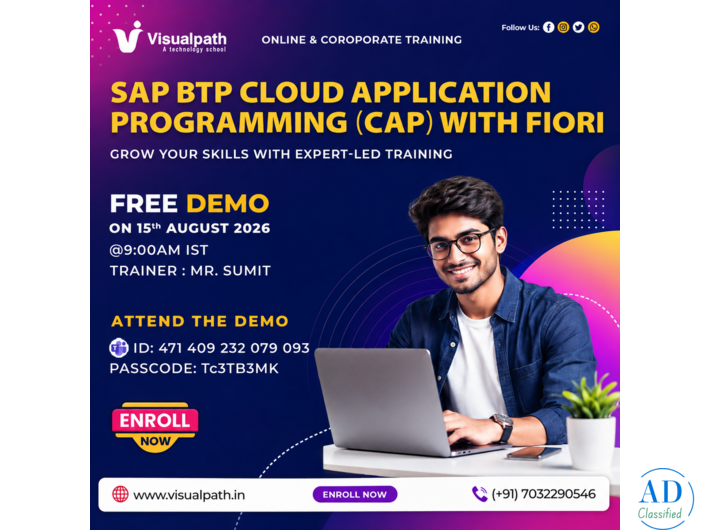 SAP BTP CAP Free Demo: Learn Real-Time App Development