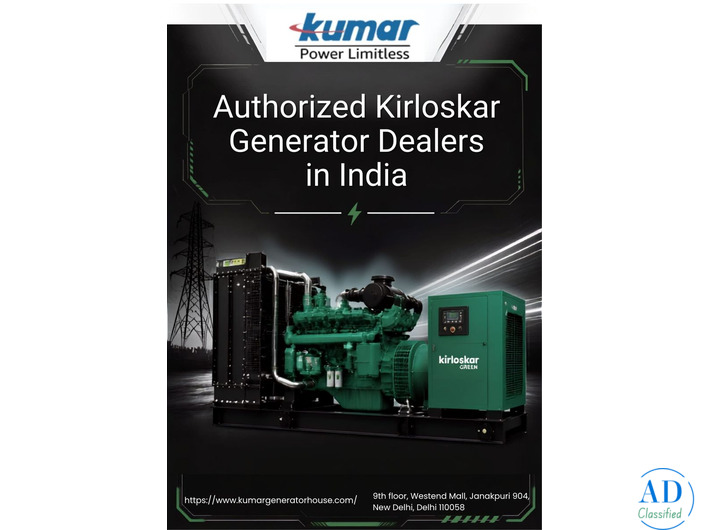 Authorized Kirloskar Generator Dealers in India