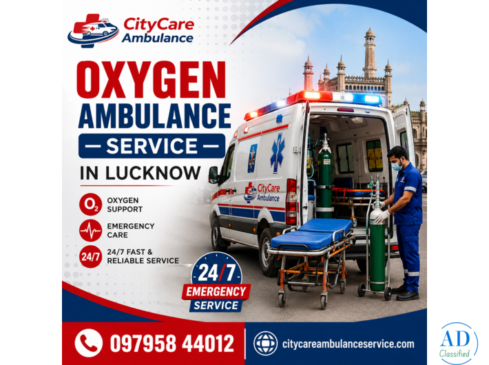 Oxygen Ambulance Service in Lucknow