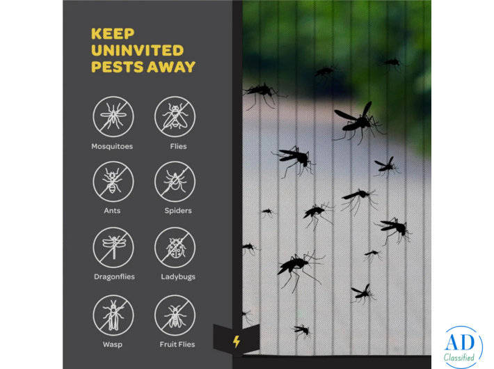 Loovox Magnetic Mosquito Net for Doors – No Drilling, Auto-Close Screen Door