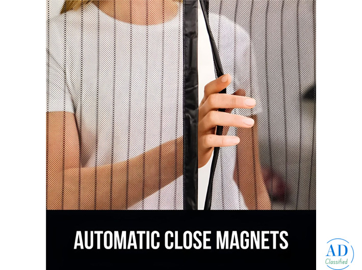 Loovox Magnetic Mosquito Net for Doors – No Drilling, Auto-Close Screen Door
