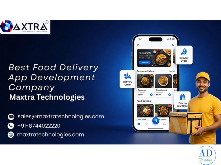 Food Delivery App Development Service – Maxtra Technologies for Custom Solutions