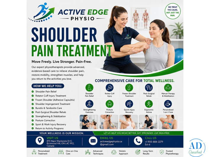 Shoulder Pain Treatment in Richmond Hill for Better Mobility