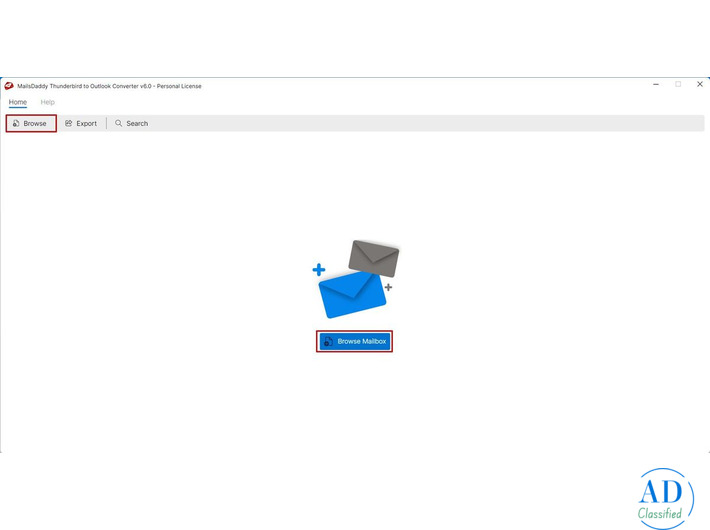 MailsDaddy Thunderbird to Outlook Converter