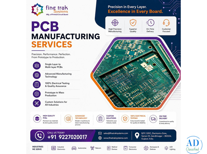 PCB Manufacturing Services for Custom PCB Solutions | Fast Delivery