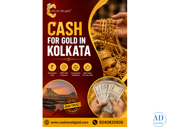 Cash for Gold in Kolkata – Get a Fair Value for Your Gold