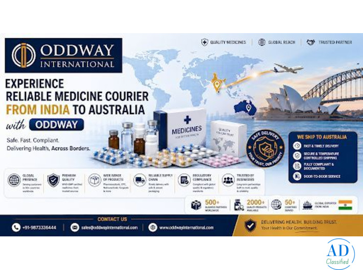 Medicine Courier from India to Australia Delivery Guide - Oddway