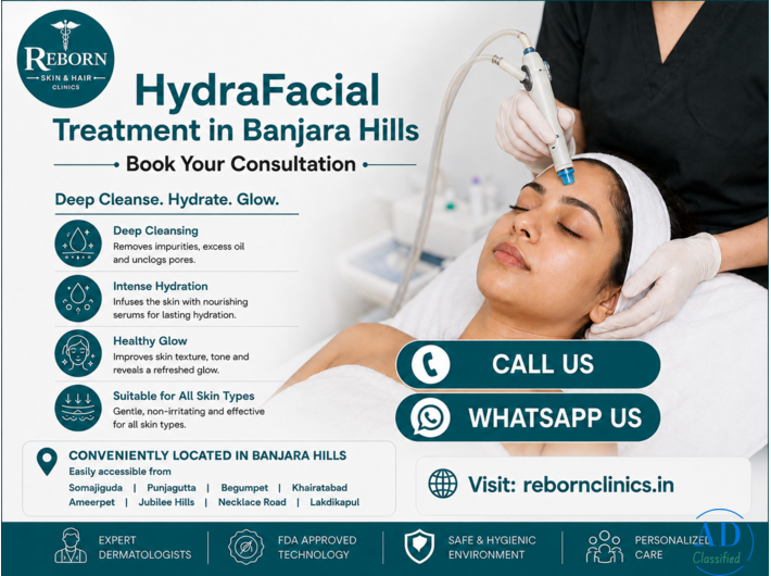Madhapur Professionals: Professional HydraFacial Skin Care Near You