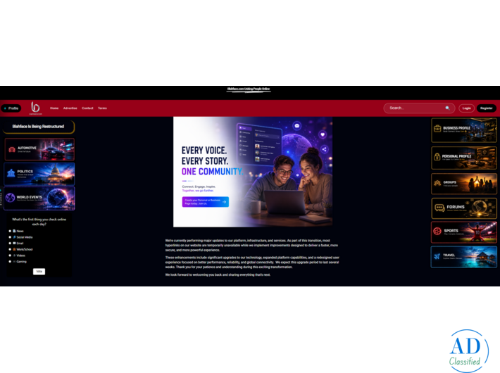 BlahFace – Social Media Platform, Online Community & News