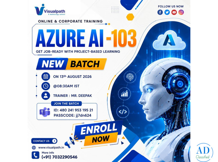 Azure AI-103 New Batch: Master AI Skills with Expert Training