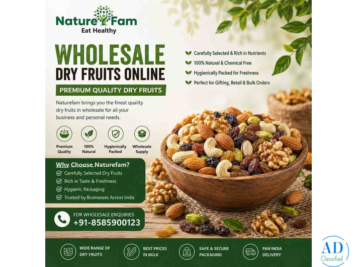 Wholesale Dry Fruits Online – Premium Quality Dry Fruits | Naturefam
