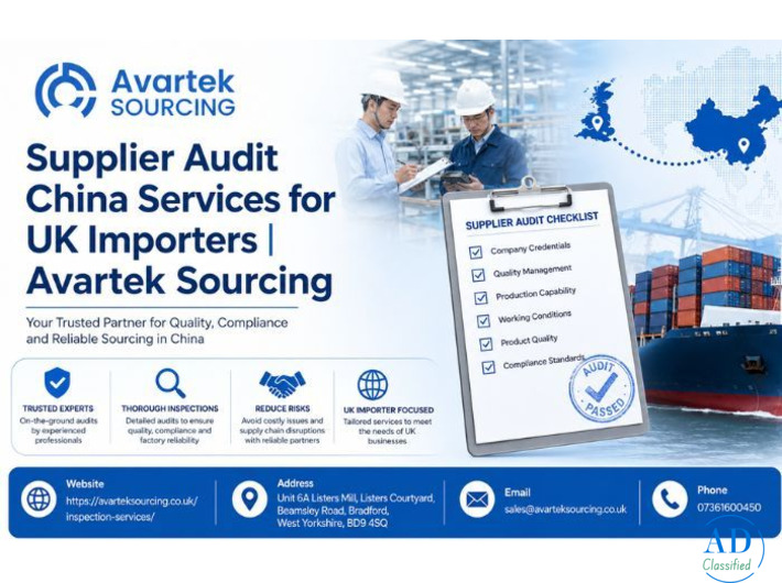 Supplier Audit China Services for UK Importers | Avartek Sourcing