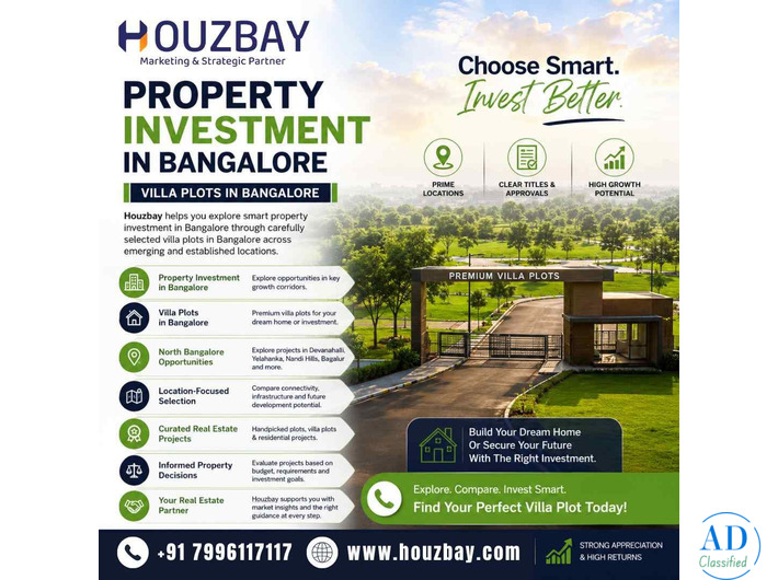 Property Investment in Bangalore | Villa Plots in Bangalore