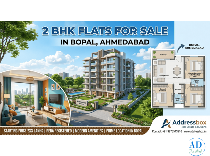 2 BHK Flats for Sale in Bopal, Ahmedabad | Addressbox