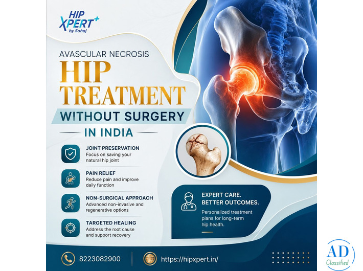 Avascular Necrosis Hip Treatment Without Surgery in India