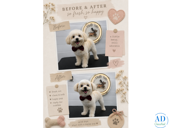 Professional Pet Grooming at Your Doorstep with Fluffy Tails