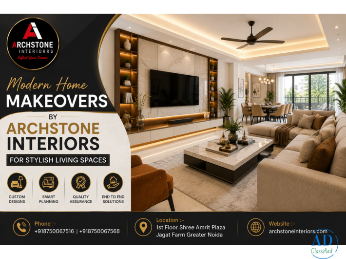 Modern Home Makeovers by Archstone Interiors for Stylish Living Spaces