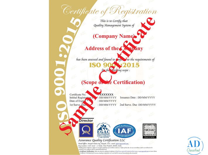 ISO   Certification for Quality Management System | AQC World