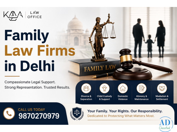 Family Law Firms in Delhi for Divorce, Custody & Matrimonial Matters