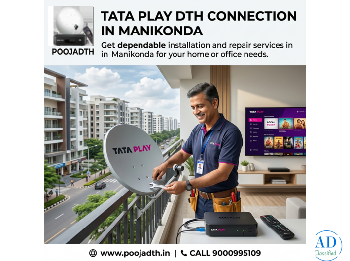 Tata Play DTH Connection in Manikonda