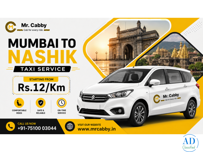 Mr. Cabby: Mumbai to Nashik Taxi Service
