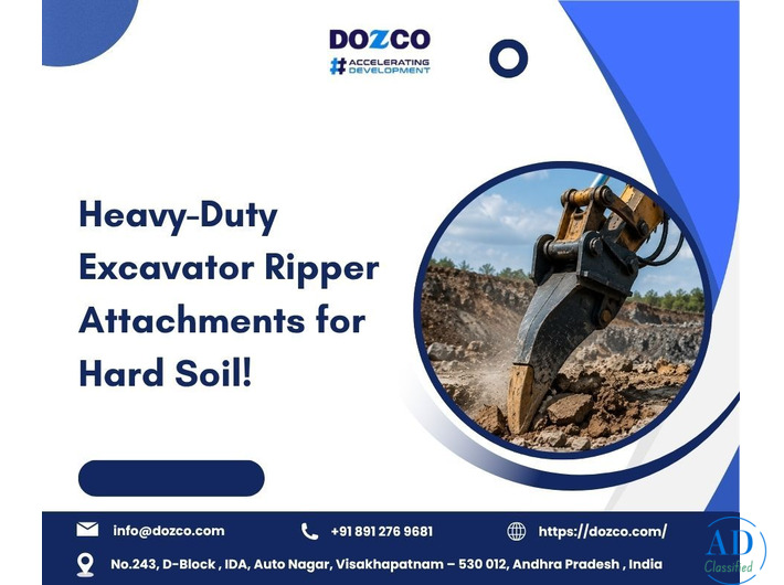 Reliable Excavator Ripper Attachments for Tough Ground Conditions
