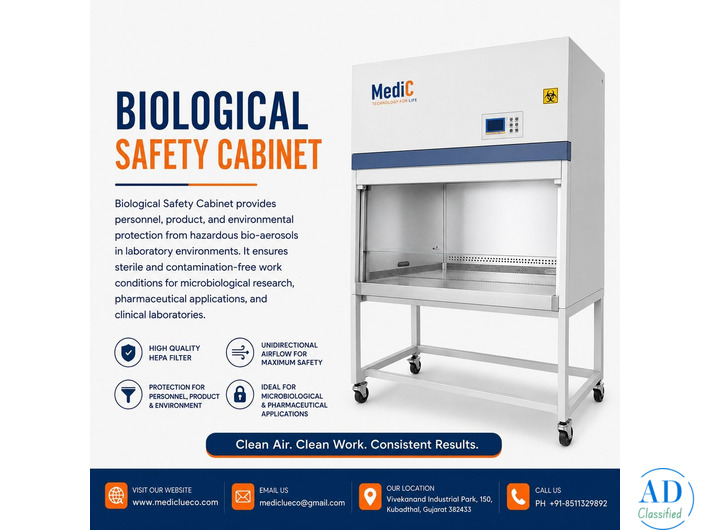 Biological Safety Cabinet Manufacturer & Supplier in India