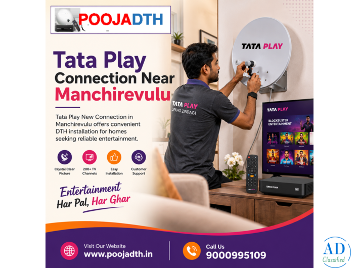 Tata Play Connection Near Manchirevulu