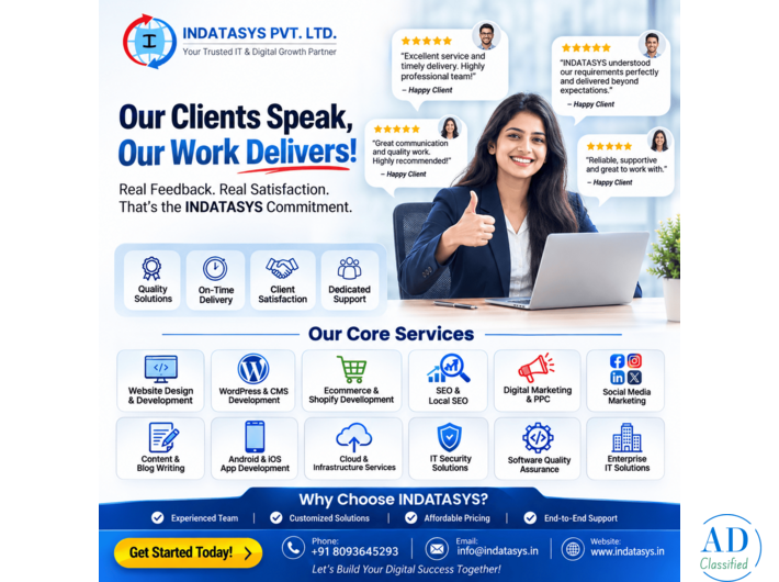 INDATASYS – Client Testimonials & Trusted IT Solutions