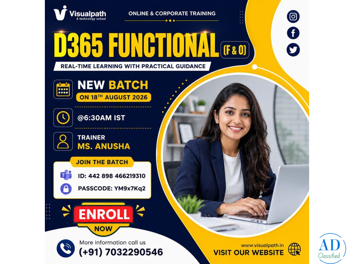 D365 Finance And Operations Training | Online New Batch