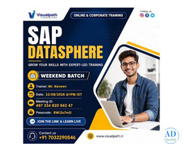 Enroll in SAP Datasphere Weekend Batch – Aug 22,