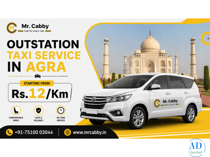 Cab Hire in Agra for Outstation - Mr. Cabby