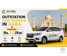 Cab Hire in Agra for Outstation - Mr. Cabby
