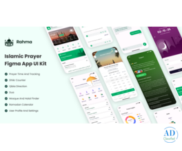 Rahma Islamic Prayer Tracker Mobile App Figma UI Kit
