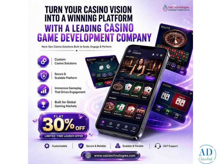 Build a Scalable Casino Gaming Platform for Today’s Players – Flat 30% OFF