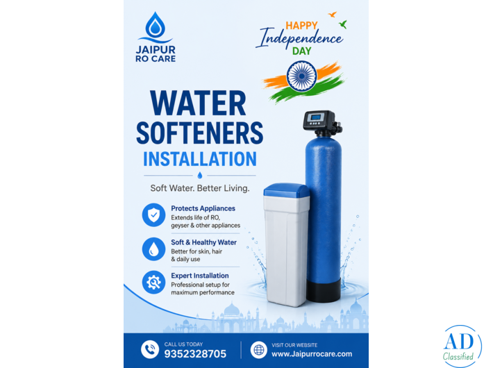 Water Softeners Installation in Jaipur | Jaipur RO Care