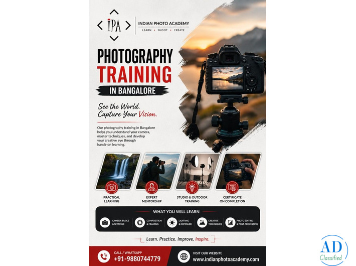 photography training in Bangalore