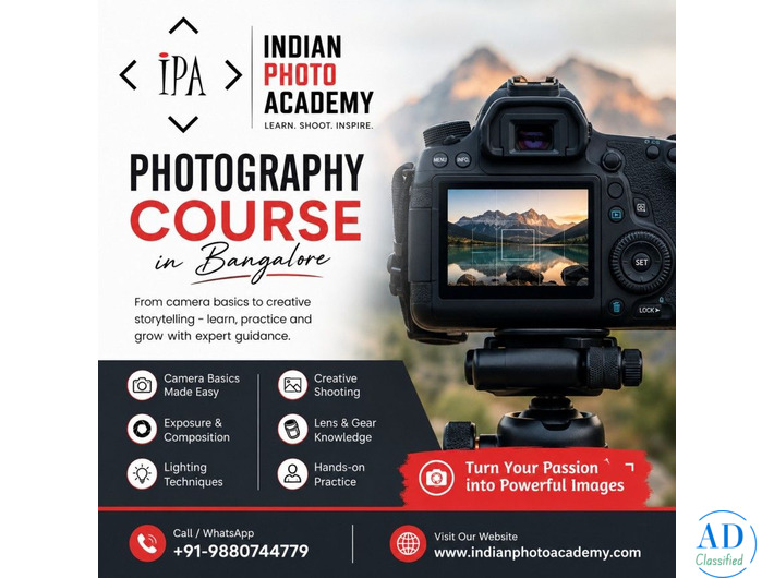 photography course in Bangalore