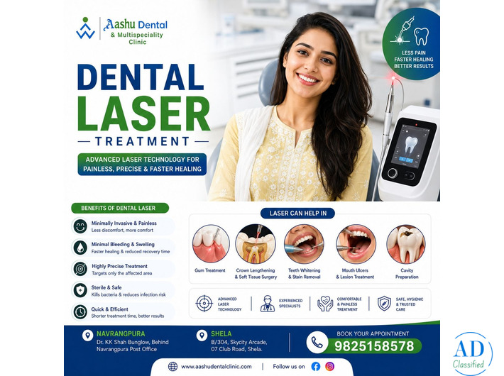 Dental Laser Treatment Clinic in Ahmadabad | DR. Manish Shah