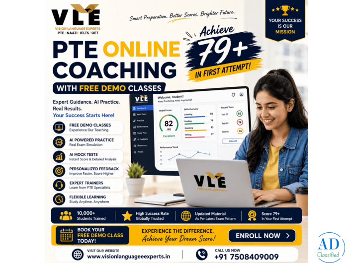 PTE Online Coaching with AI Mock Test Scoring